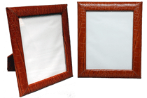 Reptile-Grain Leather 8" x 10" Picture Frames