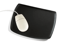 Black Leather Mouse Pad